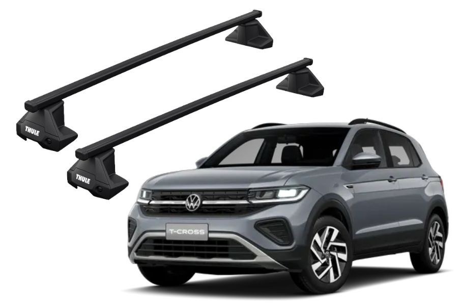 Barras THULE EVO SquareBar para autos VOLKSWAGEN T-Cross desde 2019