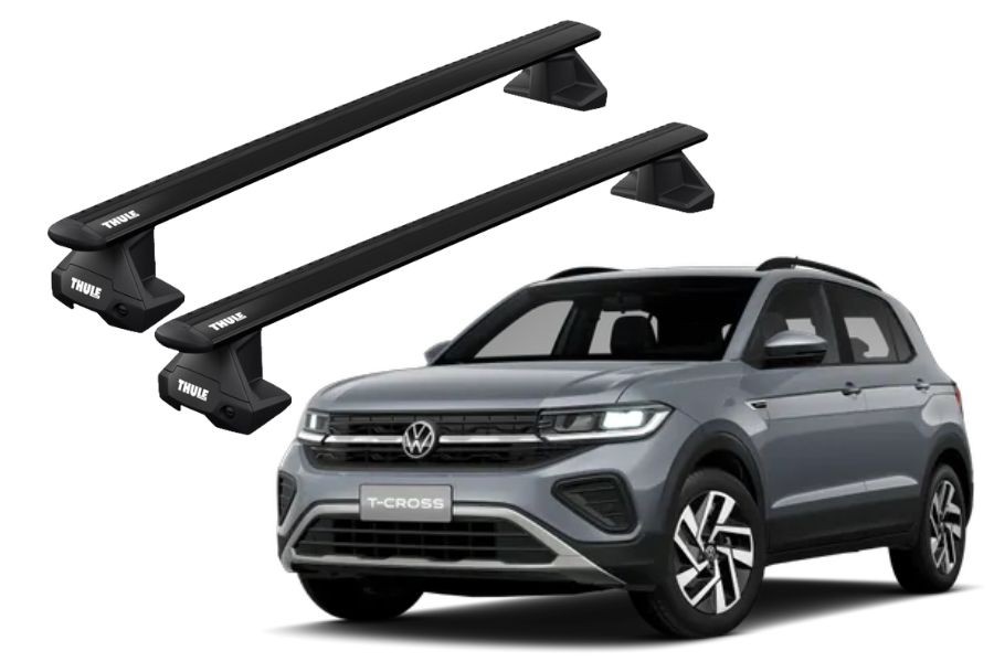 Barras THULE EVO WingBar para autos VOLKSWAGEN T-Cross desde 2019 negro