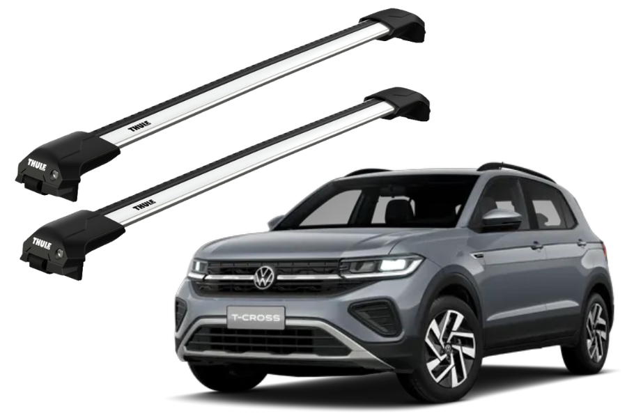 Barras THULE EDGE Flush para autos VOLKSWAGEN T-Cross desde 2019