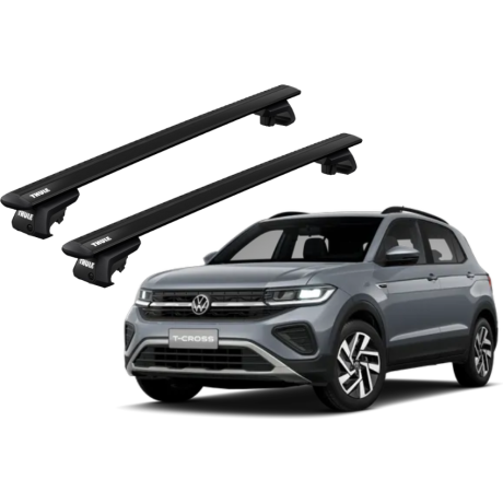 Barras THULE EVO WingBar para autos VOLKSWAGEN T-Cross desde 2019 negro