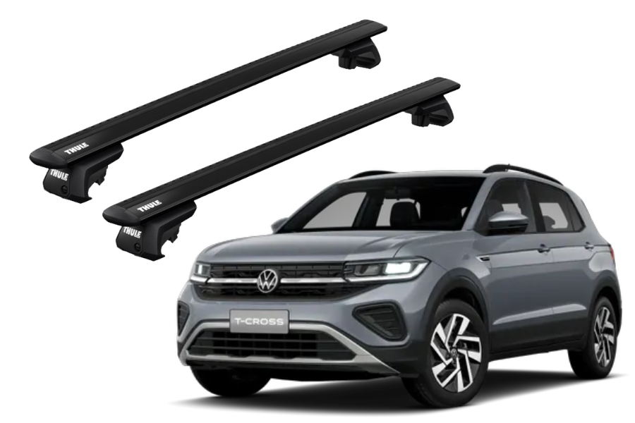 Barras THULE EVO WingBar para autos VOLKSWAGEN T-Cross desde 2019 negro