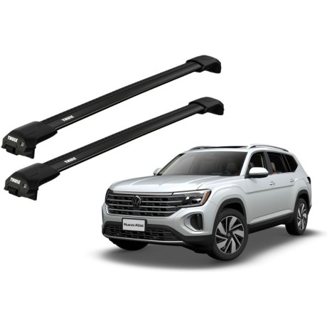 Barras THULE EDGE Flush para autos VOLKSWAGEN Atlas desde 2018 negro