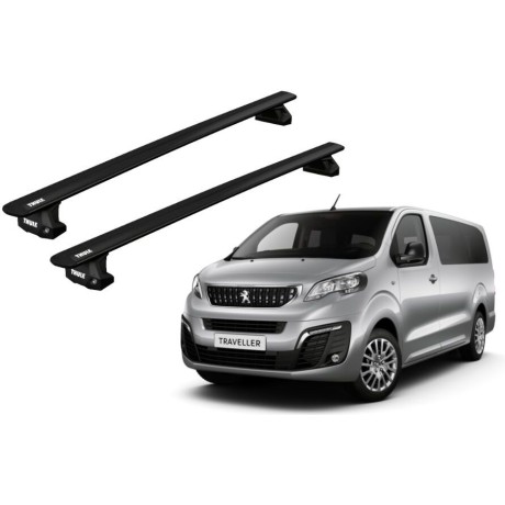 Barras THULE EVO WingBar para Van PEUGEOT Traveller desde 2016 a 2024 negro
