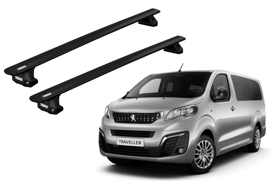 Barras THULE EVO WingBar para Van PEUGEOT Traveller desde 2016 a 2024 negro