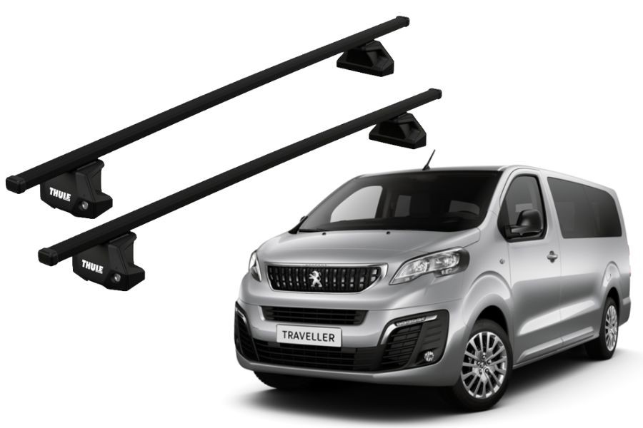 Barras THULE EVO SquareBar para Van PEUGEOT Traveller desde 2016 a 2024
