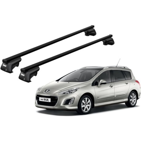 Barras THULE EVO SquareBar para autos PEUGEOT 308 SW 2008 a 2013