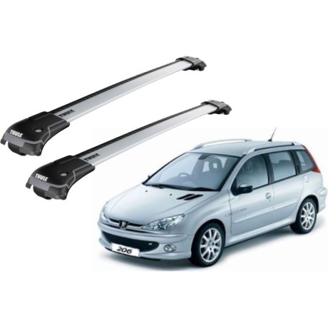 Barras THULE EDGE para autos PEUGEOT 206 SW 2002 a 2008