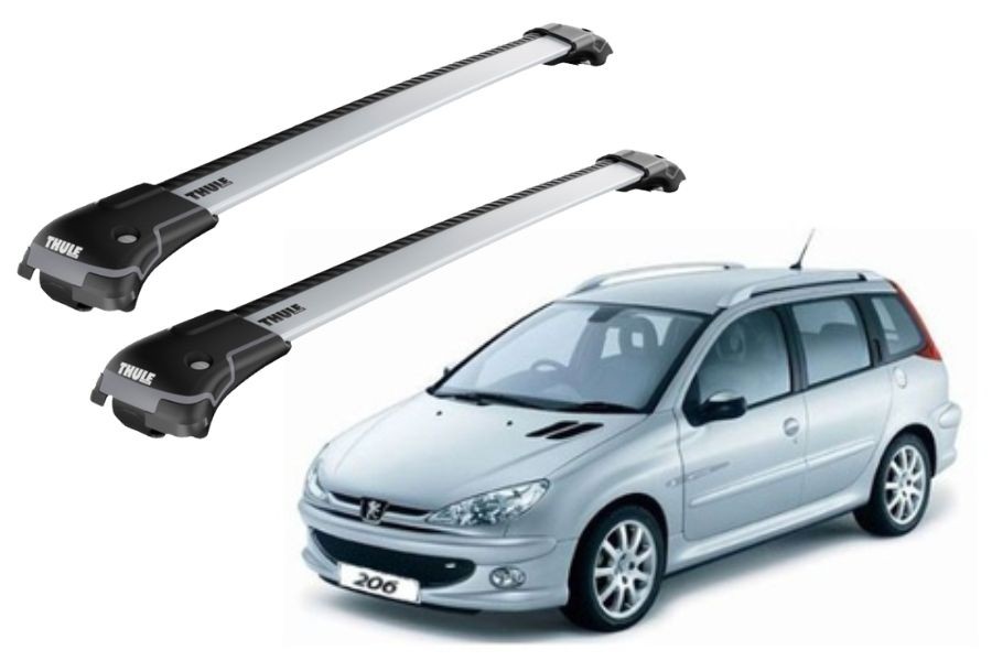 Barras THULE EDGE para autos PEUGEOT 206 SW 2002 a 2008