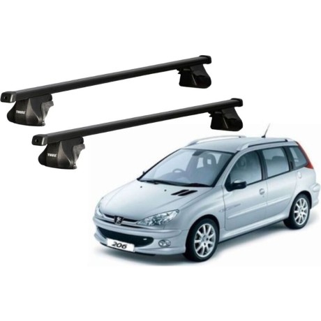 Barras THULE SmartRack para autos PEUGEOT 206 SW 2002 a 2008