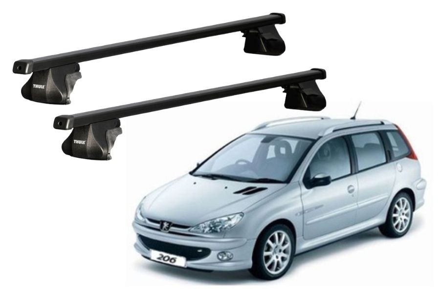 Barras THULE SmartRack para autos PEUGEOT 206 SW 2002 a 2008