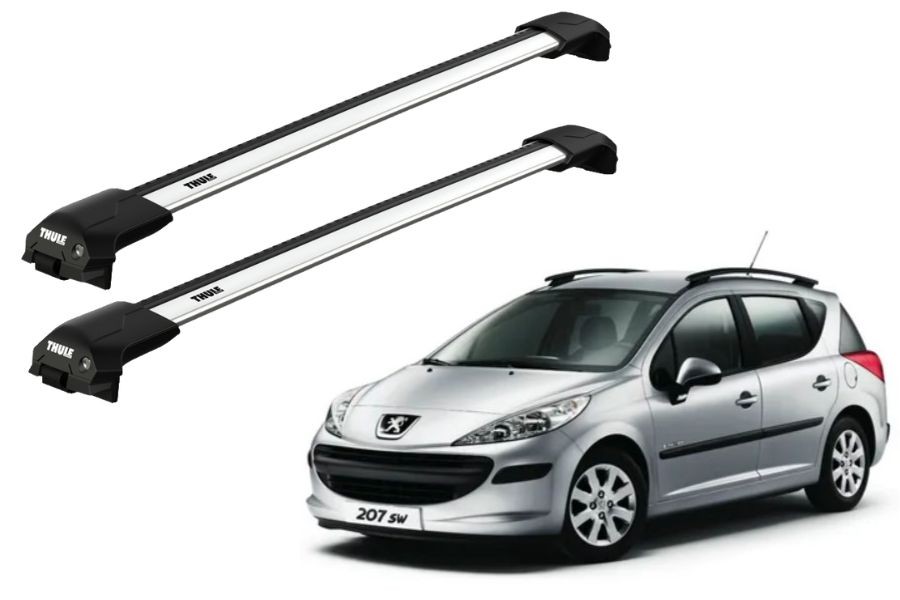 Barras THULE EDGE Flush para autos PEUGEOT 207 SW 2006 a 2012