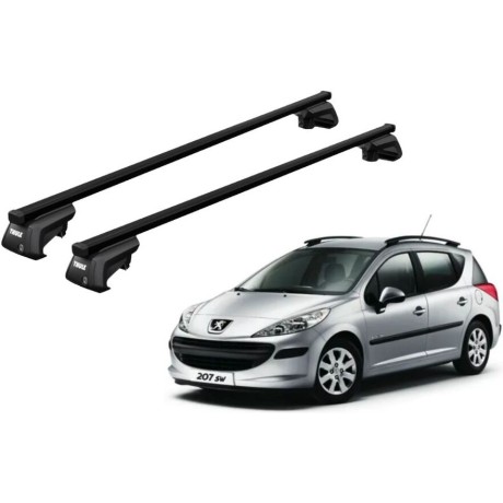 Barras THULE EVO SquareBar para autos PEUGEOT 207 SW 2006 a 2012