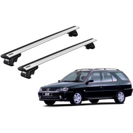 Barras THULE EVO WingBar para autos PEUGEOT 306 1997 a 2001