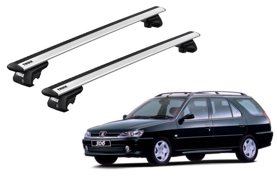 Barras THULE EVO WingBar para autos PEUGEOT 306 1997 a 2001
