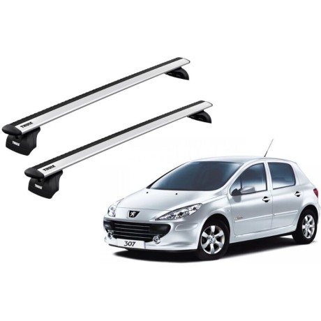 Barras THULE WingBar para autos PEUGEOT 307 2001 a 2004