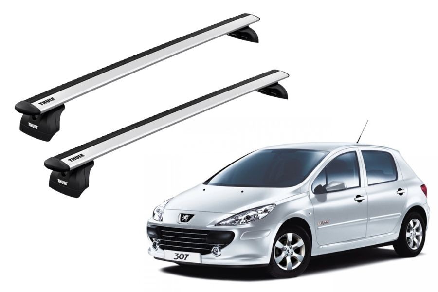 Barras THULE WingBar para autos PEUGEOT 307 2001 a 2004