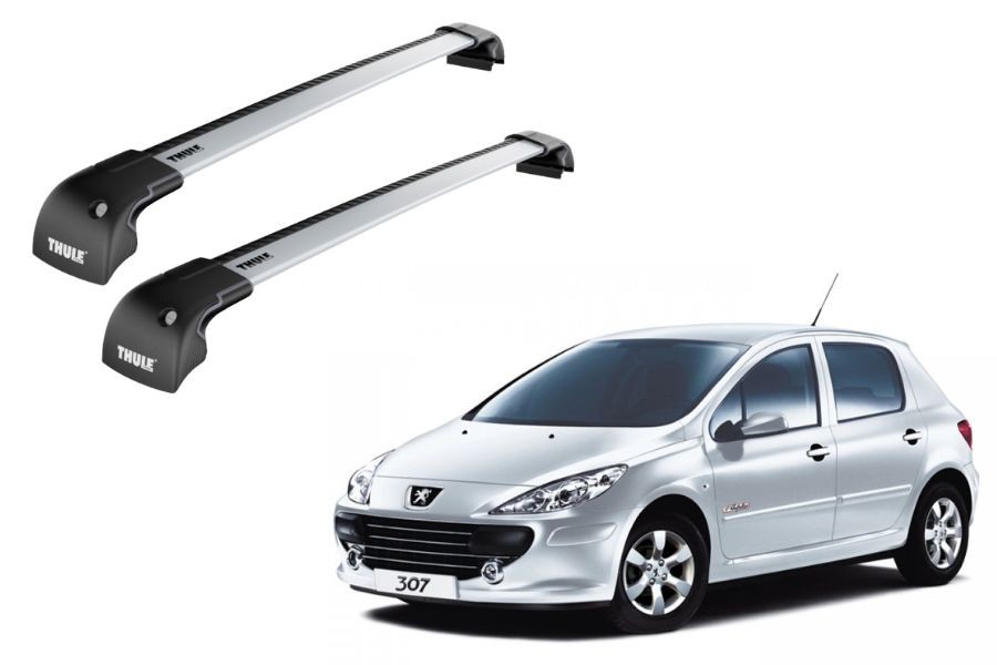 Barras THULE EDGE para autos PEUGEOT 307 2001 a 2004
