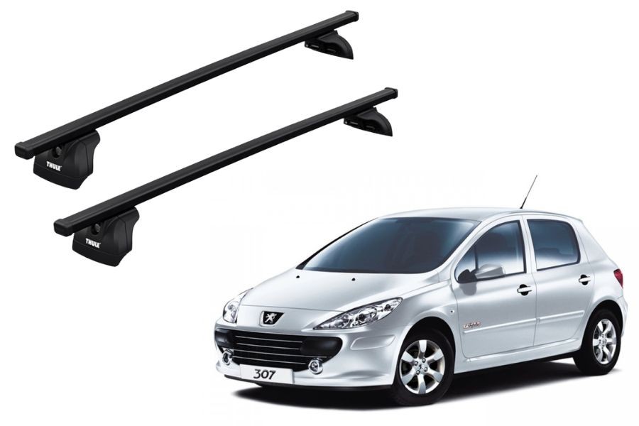 Barras THULE SquareBar para autos PEUGEOT 307 2001 a 2004
