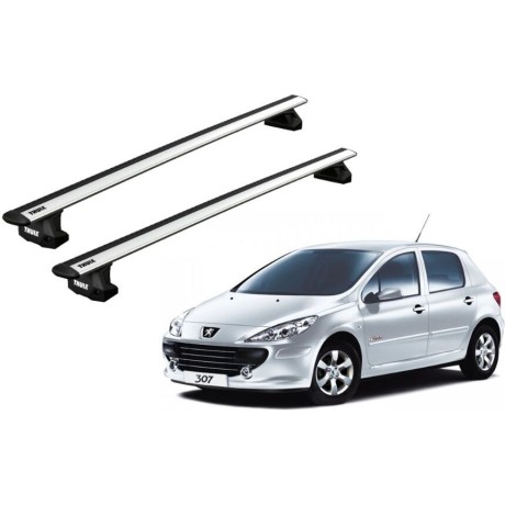 Barras THULE EVO WingBar para autos PEUGEOT 307 2001 a 2008