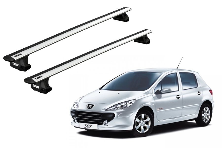 Barras THULE EVO WingBar para autos PEUGEOT 307 2001 a 2008