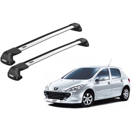Barras THULE EDGE Flush para autos PEUGEOT 307 2001 a 2008