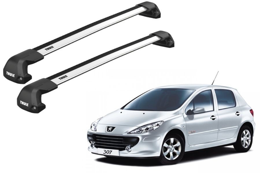 Barras THULE EDGE Flush para autos PEUGEOT 307 2001 a 2008