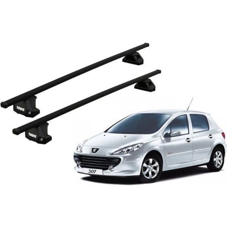 Barras THULE EVO SquareBar para autos PEUGEOT 307 2001 a 2008