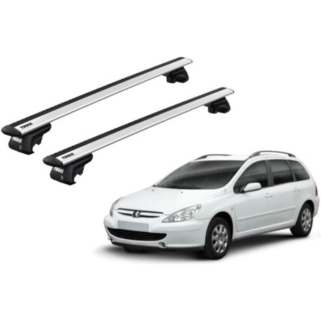 Barras THULE EVO WingBar para autos PEUGEOT 307 SW 2002 a 2004