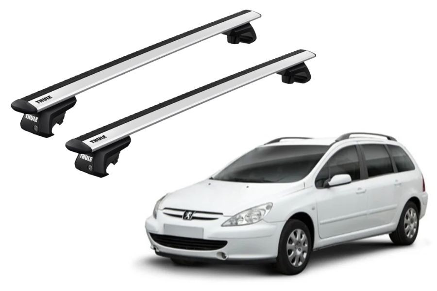 Barras THULE EDGE Flush para autos PEUGEOT 307 SW 2002 a 2004