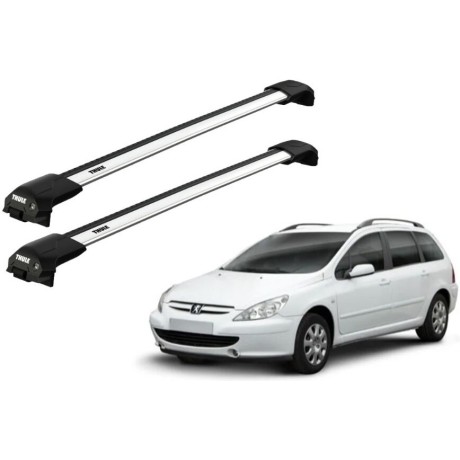 Barras THULE EDGE Flush para autos PEUGEOT 307 SW 2005 a 2008