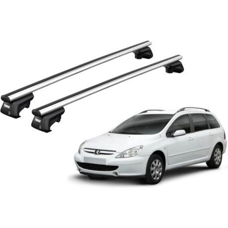 Barras THULE SmartRack XT AluBar para autos PEUGEOT 307 SW 2005 a 2008