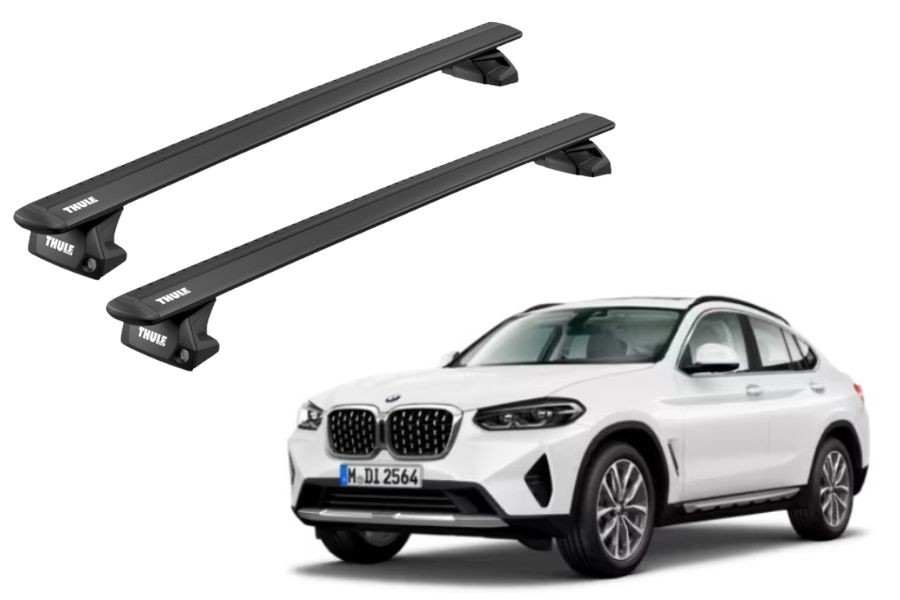 Barras THULE EVO WingBar para autos BMW X4 (G02) desde 2019 negro