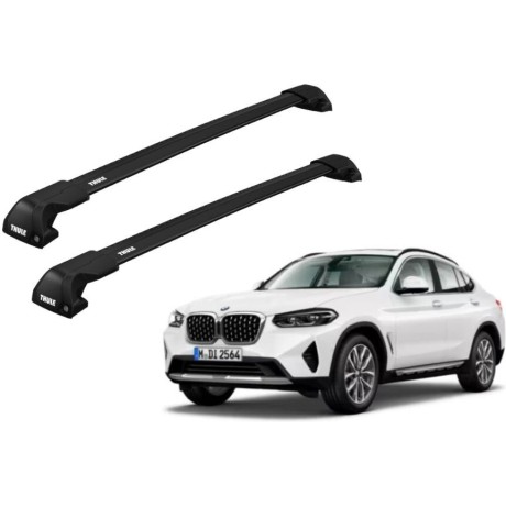 Barras THULE EDGE Flush para autos BMW X4 (G02) desde 2019 negro