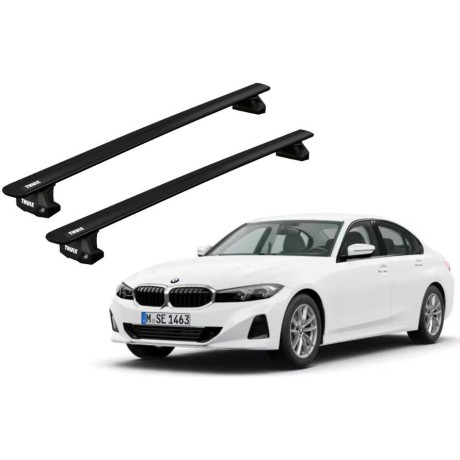 Barras THULE EVO WingBar para autos BMW 3-Series desde 2019 negro