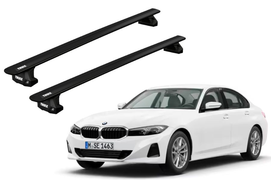 Barras THULE EVO WingBar para autos BMW 3-Series desde 2019 negro