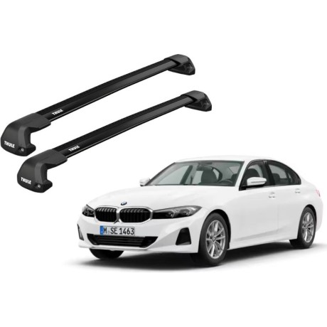 Barras THULE EDGE Flush para autos BMW 3-Series desde 2019 negro