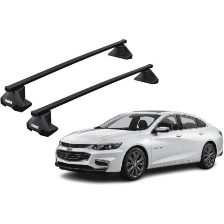 Barras THULE EVO SquareBar para autos CHEVROLET Malibu desde 2016 a 2024