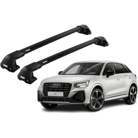 Barras THULE EDGE Flush para autos AUDI Q2 desde 2017 negro
