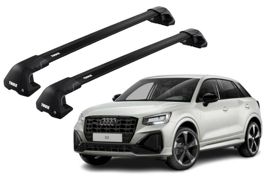 Barras THULE EDGE Flush para autos AUDI Q2 desde 2017 negro