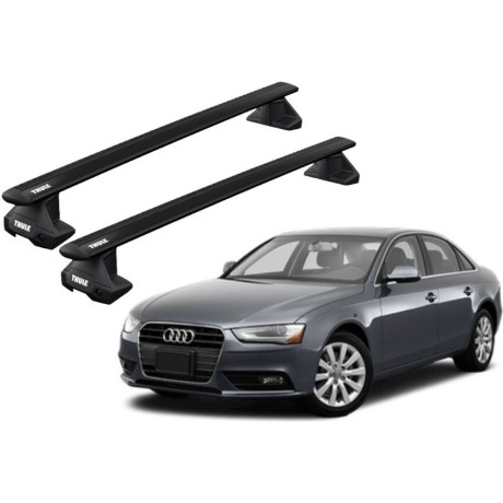 Barras THULE EVO WingBar para autos AUDI A4 2008 a 2015 negro