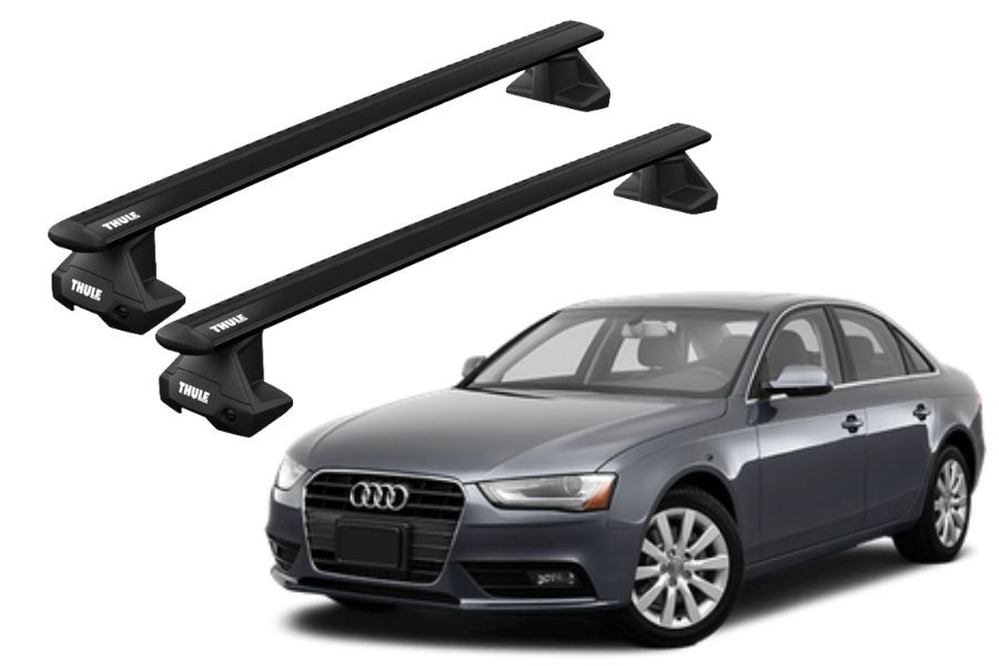 Barras THULE EVO WingBar para autos AUDI A4 2008 a 2015 negro