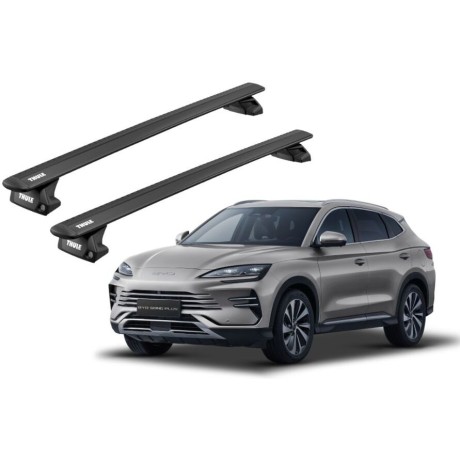 Barras THULE EVO WingBar para autos BYD Song Plus desde 2020 - negro