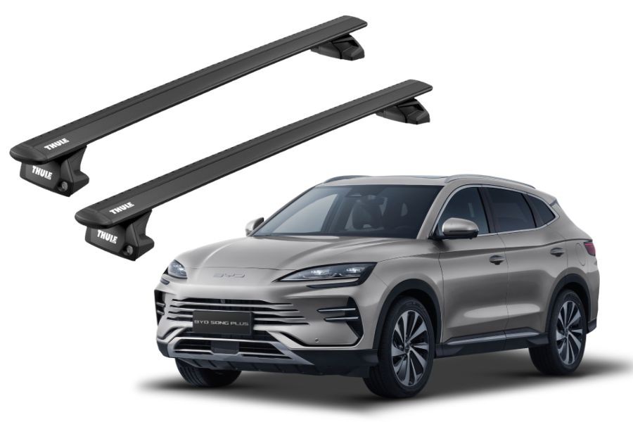 Barras THULE EVO WingBar para autos BYD Song Plus desde 2020 - negro