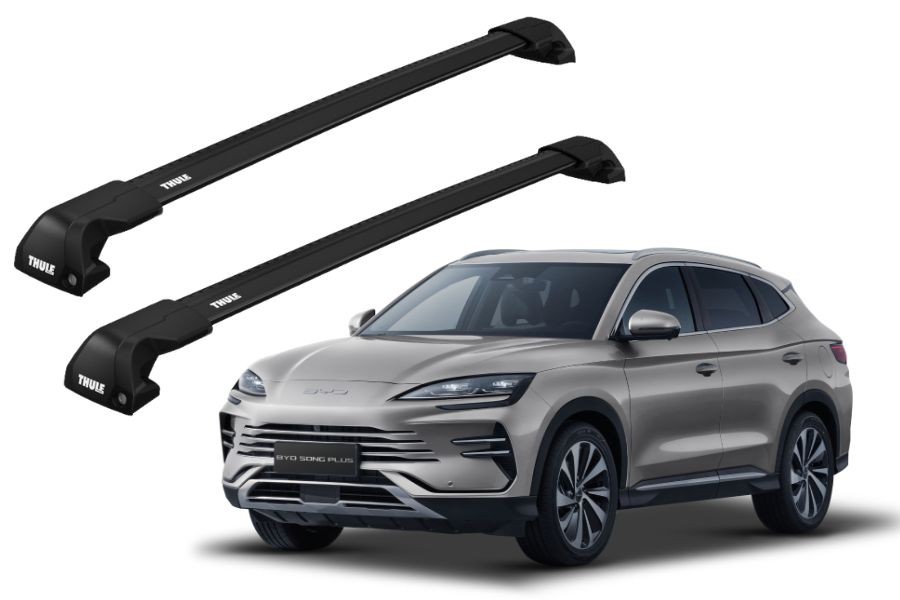 Barras THULE EDGE Flush para autos BYD Song Plus desde 2020 - negro
