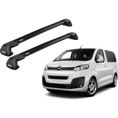 Barras THULE EDGE Flush para Van CITROEN SpaceTourer desde 2016 a 2023 negro
