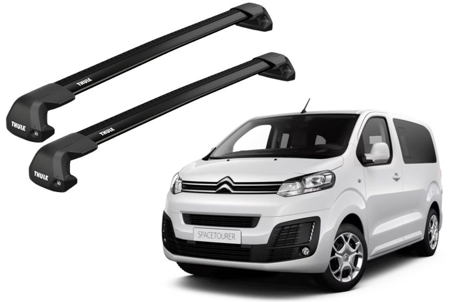 Barras THULE EDGE Flush para Van CITROEN SpaceTourer desde 2016 a 2023 negro