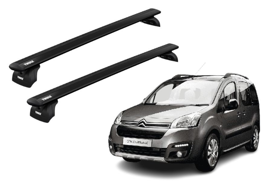 Barras THULE WingBar para Van CITROEN Berlingo 2008 a 2018 negro