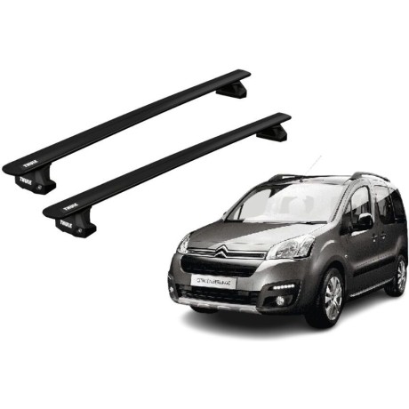 Barras THULE EVO WingBar para Van CITROEN Berlingo 2008 a 2018 negro