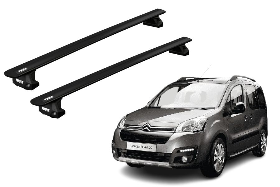 Barras THULE EVO WingBar para Van CITROEN Berlingo 2008 a 2018 negro
