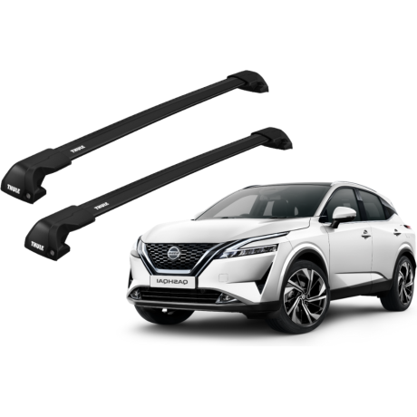 Barras THULE EDGE Flush para autos NISSAN Qashqai desde 2023 negro